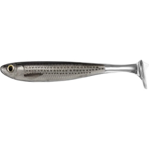 LiveTarget Slow-Roll Mullet Silver Black 10cm 4szt