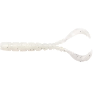 MUSTAD Aji Worm Chiki-Chiki White Glow Glitter 4.3 cm 12 szt.