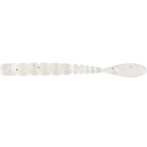 MUSTAD Aji Worm Fla-Fla White Glow Glitter 5 cm 15 szt.