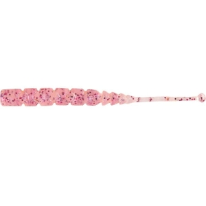 MUSTAD Aji Worm Plu-Plu Red Glitter 5 cm 15 szt.