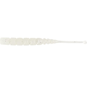 MUSTAD Aji Worm Plu-Plu White Glow Glitter 5 cm 15 szt.