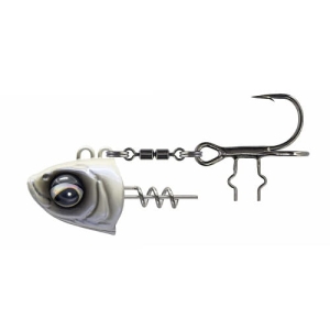 SG Monster Vertical Heads 150g 2/0 Pearl White