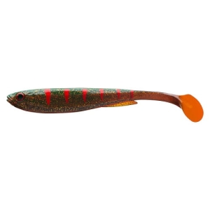 PX Slim Shad Y 13,5cm Motor oil Tiger 1szt