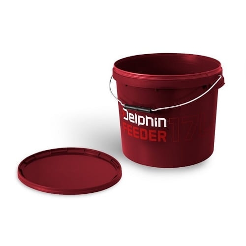 Okrągłe wiadro z pokrywką Delphin FEEDER 17l.jpg