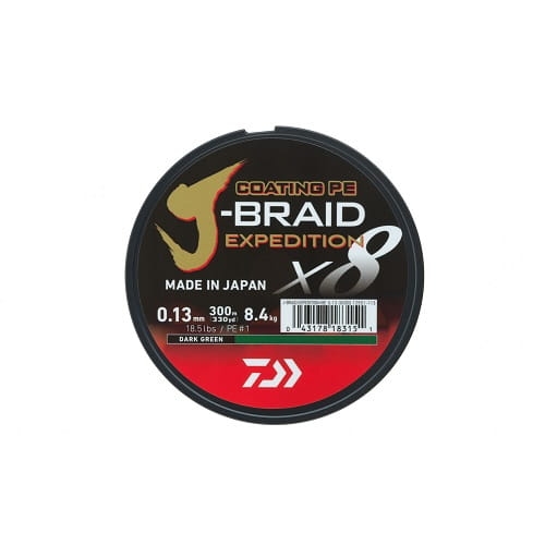 Plecionka Daiwa J-Braid X8 300m Dark Green.jpg