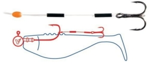 Dozbrojka Sandaczowa Dragon #8 zyłka 8kg/7cm 3szt