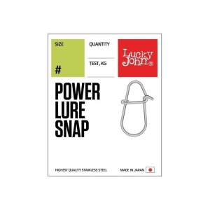 Agrafka Lucky John Power Lure Snap 60kg 5szt #004