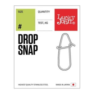 Agrafka Lucky John Drop Snap 6kg 8szt #000