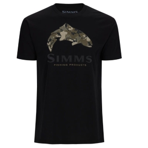 Simms Trout Regiment Camo Fill T-Shirt Black XXL