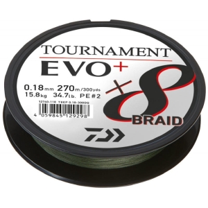 DAIWA TOURNAMENT X8 BRAID EVO+ 0.08mm 270m DG
