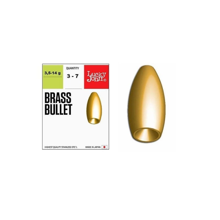 Lucky John ciężarki mosiężne Brass Bullet 7g 5sz.jpg