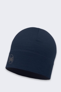 Czapka Buff Merino Wool 1 Layer Solid Navy