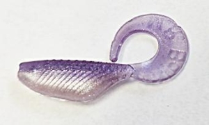 GUMA MR BAITS ENEMY 35mm TWIST FIOLETOWO BIAŁA PERŁA 2 szt.