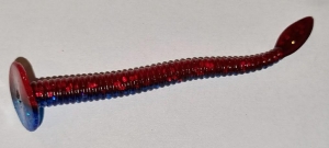 GUMA MR BAITS PIJAWKA RYBIA 80mm CZERWONO NIEBIESKA 2 szt.