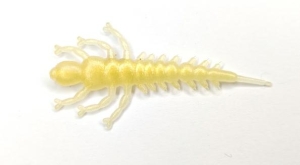 GUMA MR BAITS LARWA ŻYLENICY 25mm  BIAŁO ZŁOTA 2 szt.