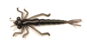 GUMA MR BAITS LARWA WAŻKI 46mm  CZARNA 2 szt.