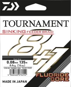 Daiwa Tournament Feeder Braid 135m 0,12mm Grey