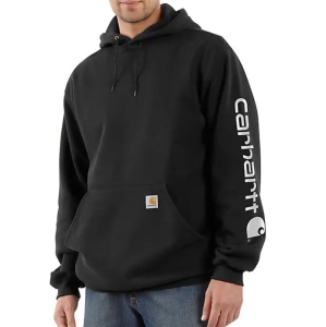 Bluza Carhartt Midweight Sleeve Logo Hood Black S