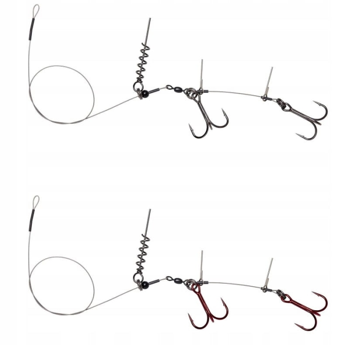 SG Linethru Corkscrew Rig 2x1 40CM 22KG 2PCS.jpg