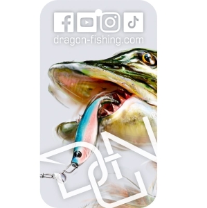 Zawieszka zapachowa DRAGON Szczupak biała New Car