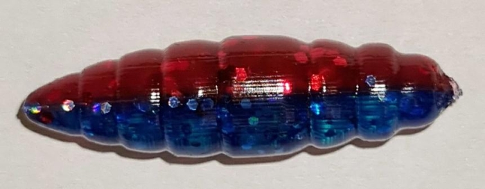 GUMA MR BAITS LARWA 36mm CZERWONO NIEBIESKA.jpg