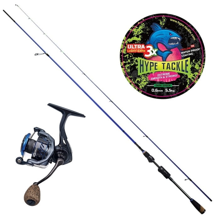 Zestaw Hype Tackle H2 UL 2,05m Up to 5,5g 2cz + Hype Tackle H2 2500  + Hype Tackle ULG 3X Dark Green 0,06mm 3,7kg 100m.jpg