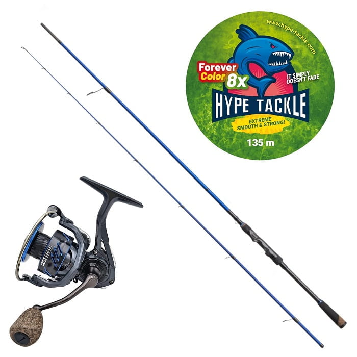 Zestaw Hype Tackle H2 Target Zander 2,36m 10-42g 2cz + Hype Tackle H2 4000 + Hype Tackle WP8 Red Fluo 0,15mm 11,4kg 135m FEC.jpg