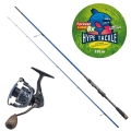 Zestaw Hype Tackle H2 Target Zander 1,98m Up to 28g 2cz + Hype Tackle H2 3000 +  Hype Tackle WP8 Red Fluo 0,15mm 11,4kg 135m FEC.jpg