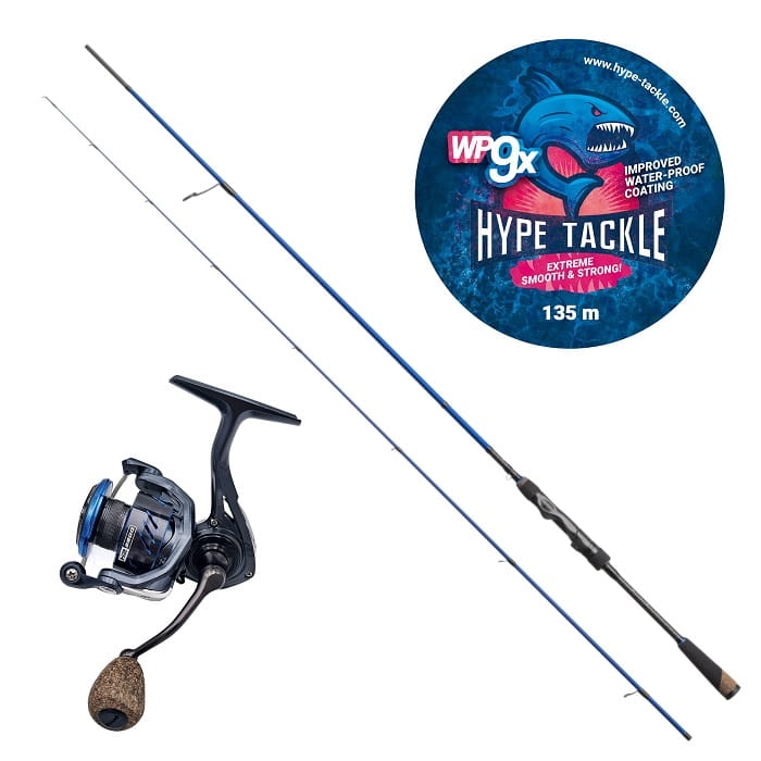 Zestaw Hype Tackle H2 MLF 2,30m 3-15g 2cz + Hype Tackle H2 2500 + Hype Tackle WP9 Black 0,10mm, 6,5kg 135m.jpg