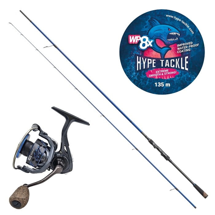 Zestaw Hype Tackle H2 Target Aspius 2,86 m Do 28 g 2-częściowy + Hype Tackle H2 4000 + Hype Tackle WP8 Purple 0,13 mm 9,5 kg 135 m.jpg