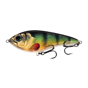 Wobler Kraken Swimmer Jerk Real Perch 12cm 58g Slow Sinking 