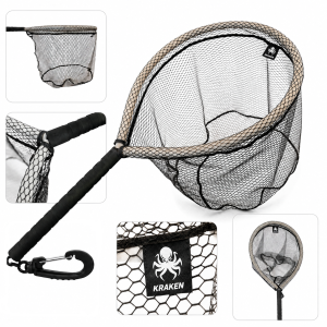 Podbierak Wędkarski Kraken Black Pearl 55×45/30cm