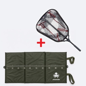 Zestaw Podbierak Abu Garcia Spike 60x50 cm + Mata do wyhaczania Kraken 94x48x2 cm