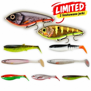 Zestaw Przynęt Premium Pike 12-17,5cm + Jerki Kraken Swimmer Limited Edition 10cm