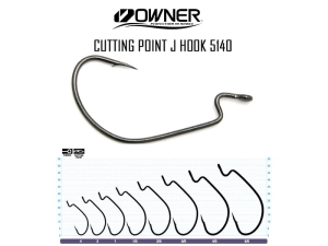 Haczyki Owner 5140 J-Hook 4/0 5szt