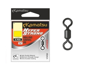 Krętliki Kamatsu HYPER STRONG Rolling Swivel 3/0 100kg - 5szt.