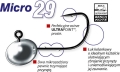 Główka jigowa Mustad MICRO Cechy