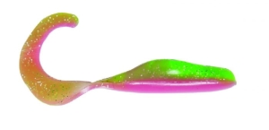 Bass Assassin 4" Curly Shad Electric Chicken 10szt