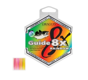 Plecionka DRAGON GUIDE 8X RAINBOW 0.20mm 250m