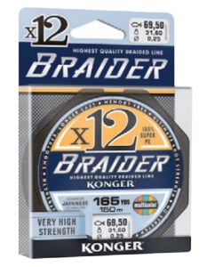 PLECIONKA BRAIDER X12 0,18mm 150m 22,5kg MULTIC