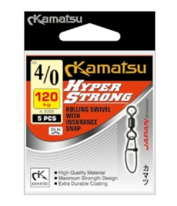 Krętlik z Agrafką HYPER STRONG 2/0 70kg 5szt