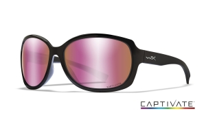 Wiley X MYSTIQUE Captivate Polarized Rose Gold Gloss Black F