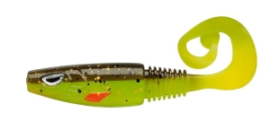 Berkley Sick Curl 8cm Brown Chartreuse 1szt