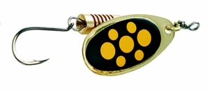 DAM SINGLEHOOK SPINNER #1 3g SINKING BLACKY