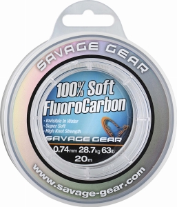 SG Soft Fluorocarbon 40m 0.36mm 8.4kg Clear