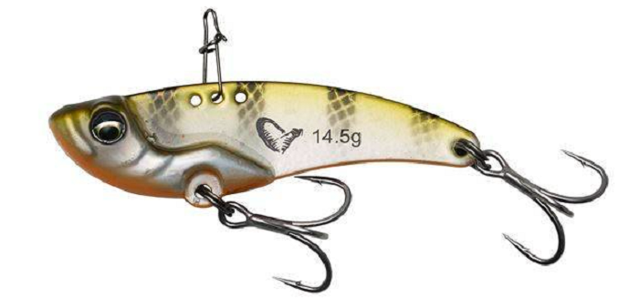 SG CYKADA VIB BLADE OLIVE SILVER STRIPES 5,5cm 14g