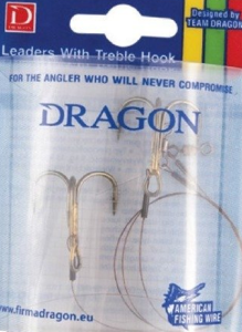 Przypon DRAGON żyw. 1x7 Surfstrand 30cm no.2 13kg