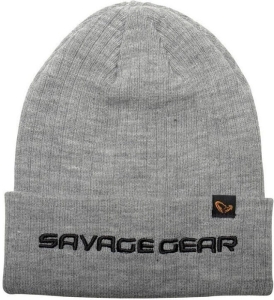 Czapka Savage Gear Fold-UP Beanie Light Grey Melan