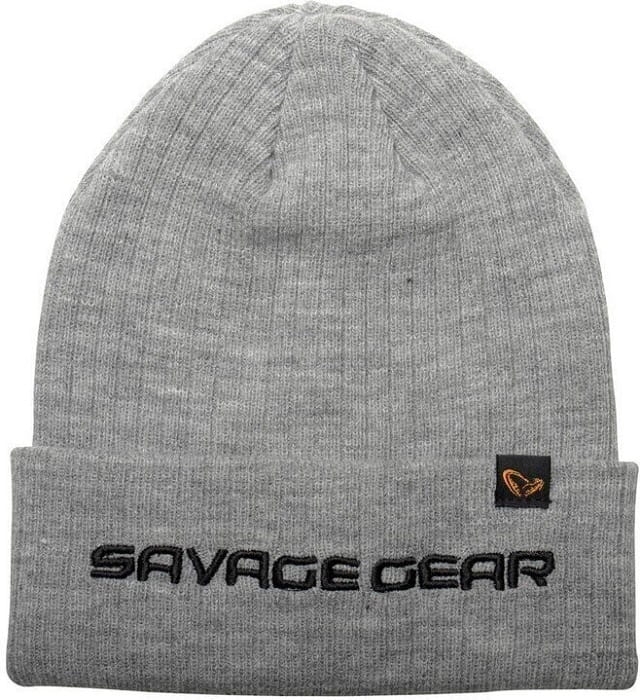 Czapka Savage Gear Fold-UP Beanie Light Grey Melan