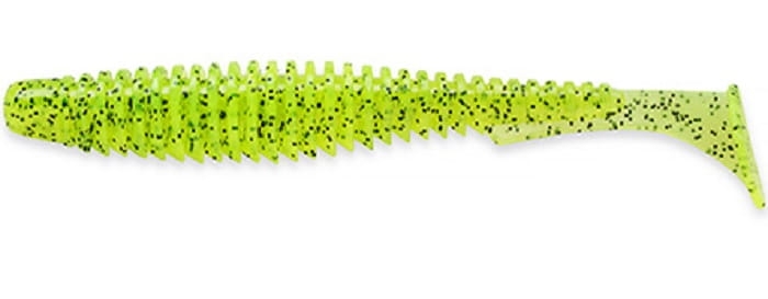 FishUP U-Shad 3"#055 - Chartreuse/Black